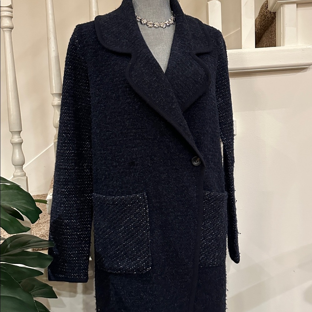 Paul Costelloe navy jacket(wool mix)